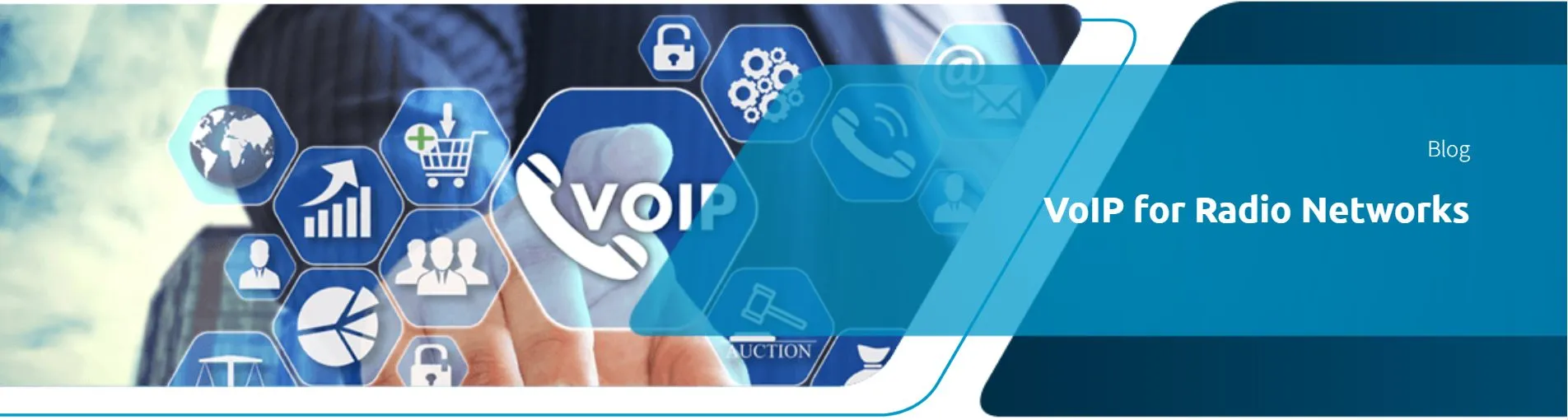 voip para banner de rede de rádio