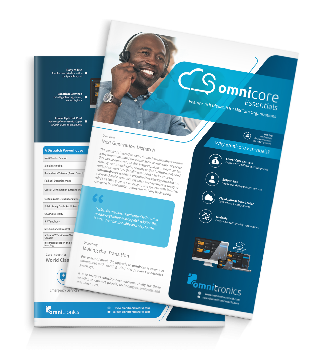 omnicore Essentials Radio Dispatch Software - Omnitronics