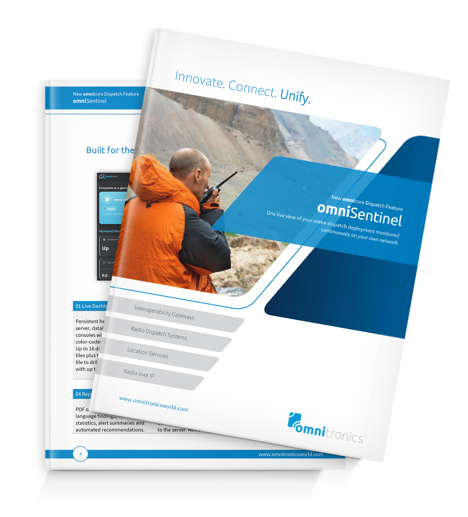 omniSentinel Feature Guide Brochure omnicore Health Dashboard Brochure